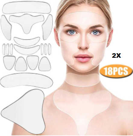 LipoFace™ - Adesivos Reutilizáveis Anti Rugas